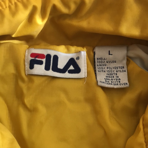 Vintage Fila Jacket Green Black Yellow - Picture 5 of 5